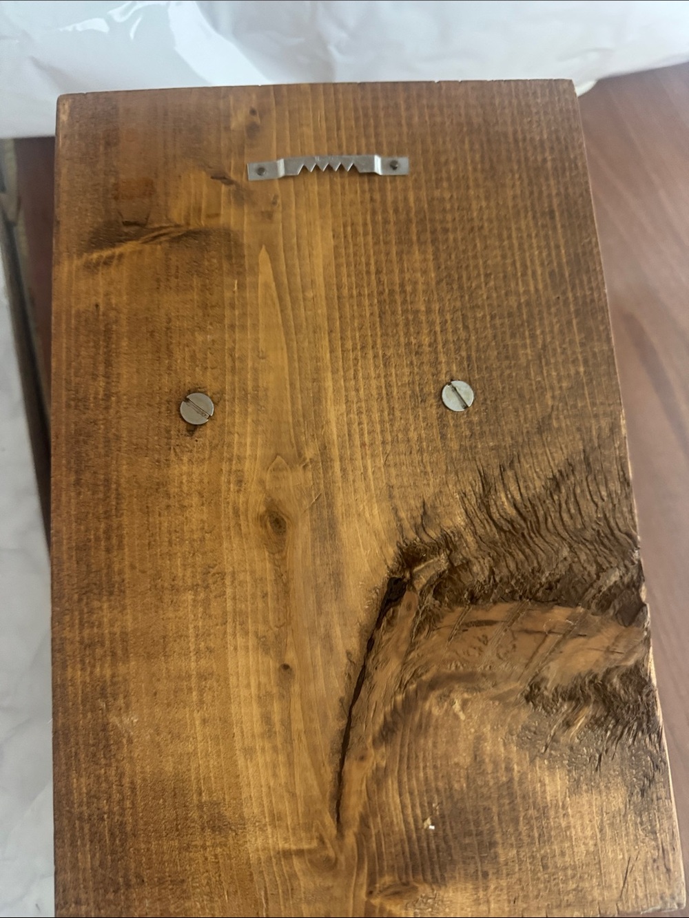 Rustic Wood Wall Hook for ball, mitt and batt - Picture 4 of 5
